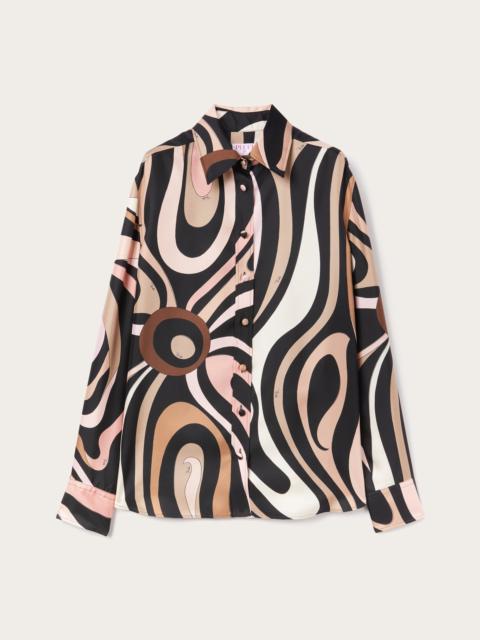 MARMO PRINT SILK SHIRT