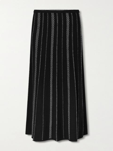 Morena Striped Jacquard-knit Maxi Skirt