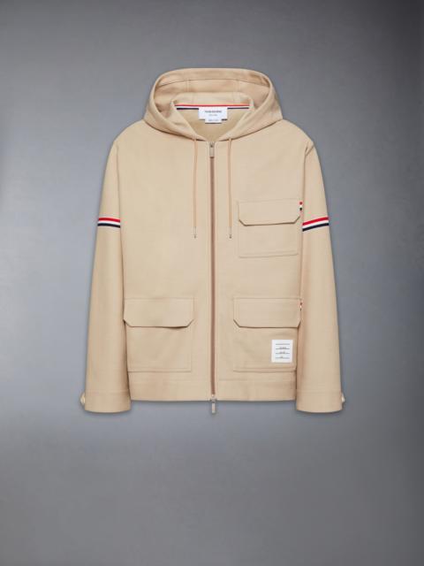 DOUBLE FACE TECH TWILL OVERSIZED ARMBAND PARKA