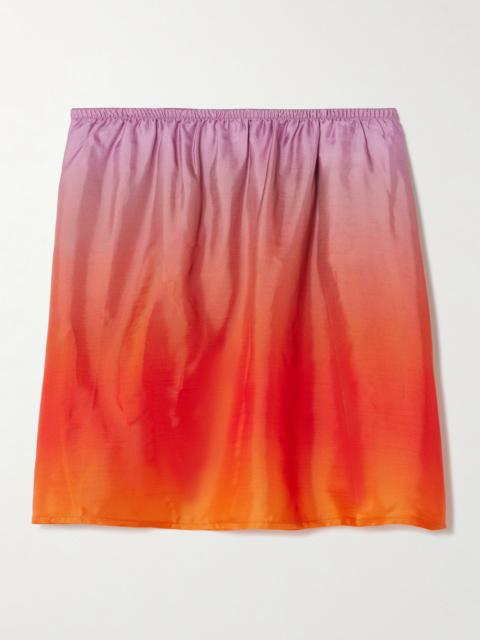 Dégradé Satin-twill Mini Skirt