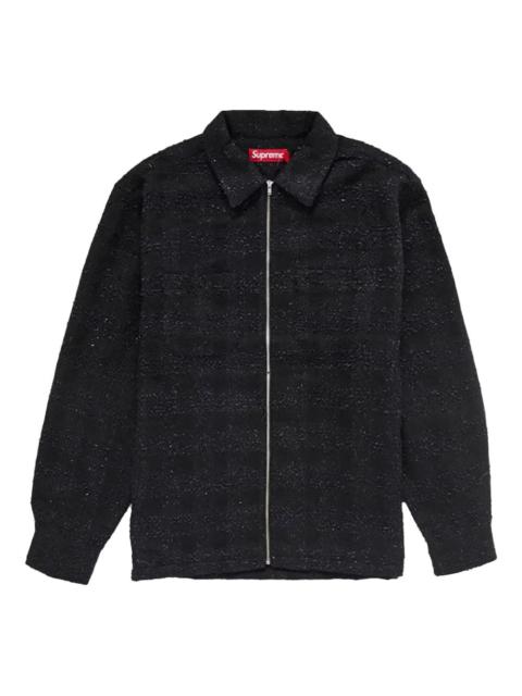 Supreme　FW26 Bouclé Zip Up Shirt Supreme bouclé zip-up shirt - SU25760 | REVERSIBLE