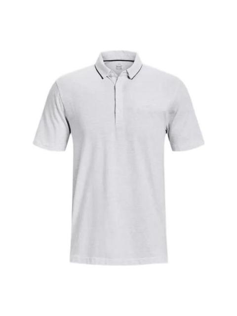 Under Armour Luxe Polo Shirt 'White' 1377363-100