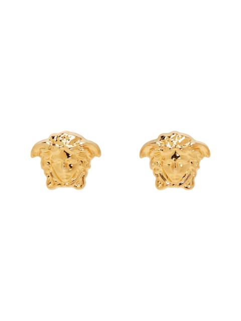 Gold Medusa Stud Earrings