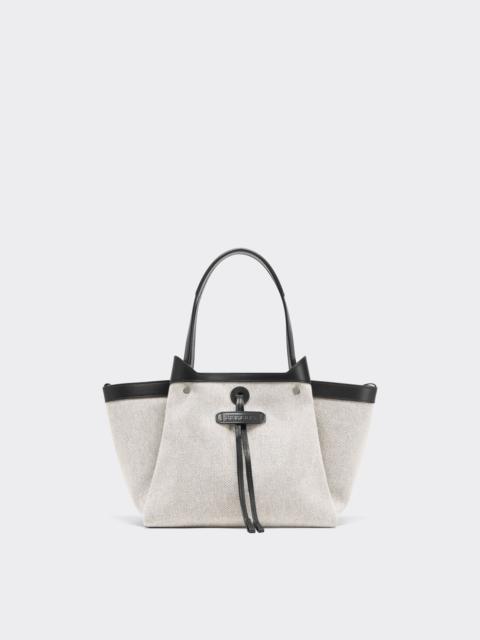 Ferrari mini tote bag in canvas and leather