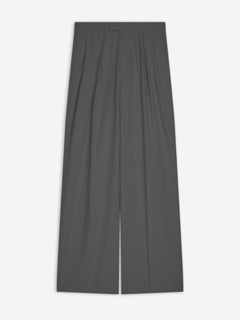 PLEATED COTTON POPLIN PANTS