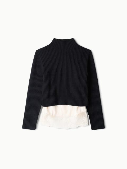 STAUD WILLOW SWEATER BLACK