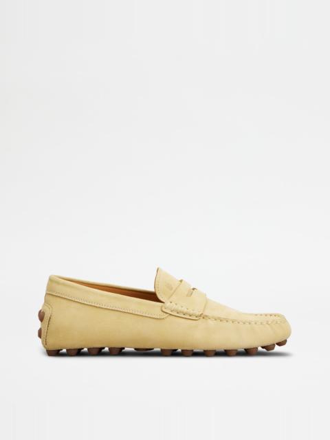 GOMMINO BUBBLE LOAFERS IN SUEDE - YELLOW