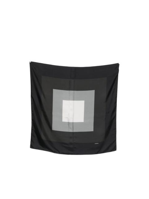 geometric silk scarf