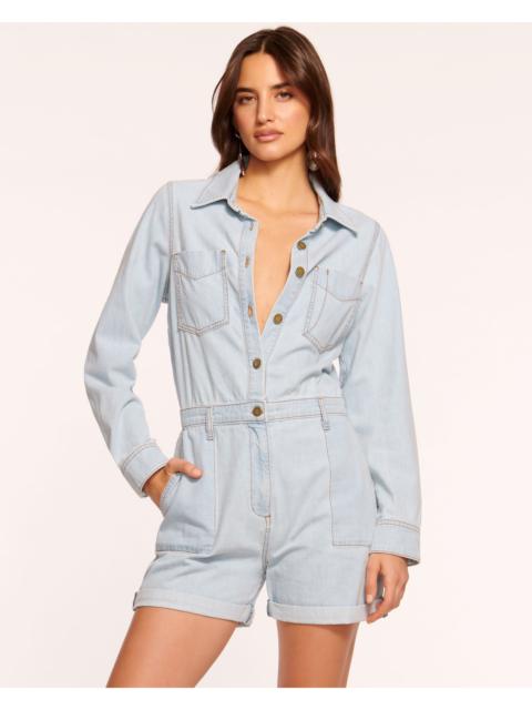 Lavinia Relaxed Denim Romper