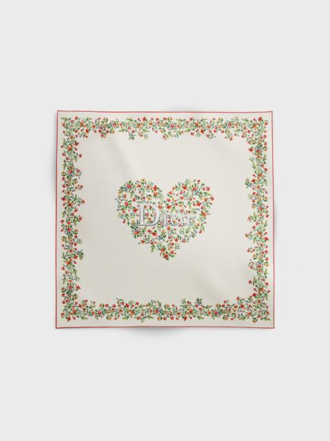 Dioramour Floral Heart 90 Square Scarf