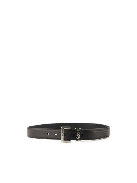 Cassandre logo leather belt