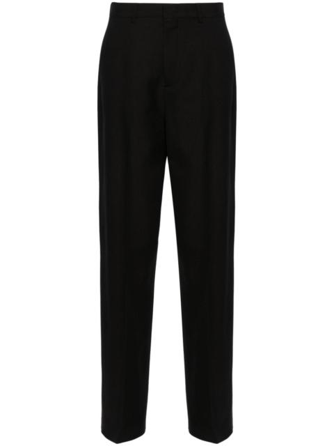 straight-leg tailored trousers