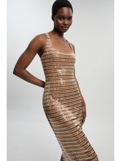 Premium Crystal Embellished Midi Dress