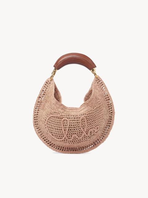 SUMMER BANANA HOBO BAG IN RAFFIA
