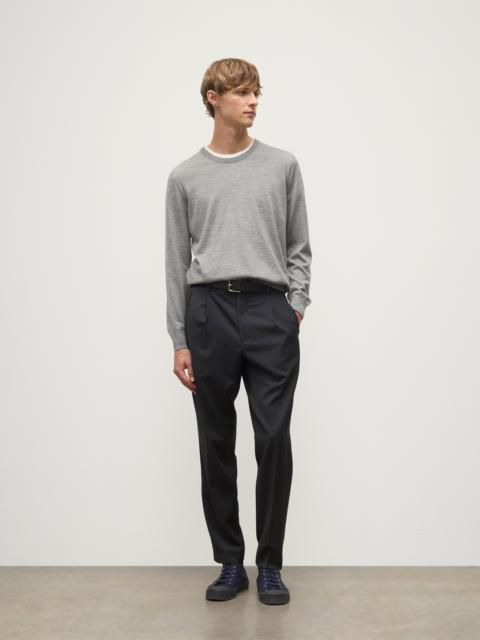Fin Grey Superfine Cashmere Jumper