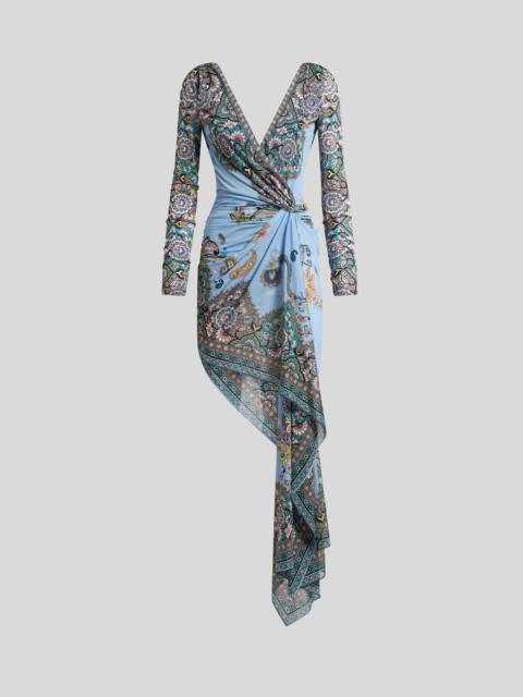 ASYMMETRIC DRESS WITH PRINT