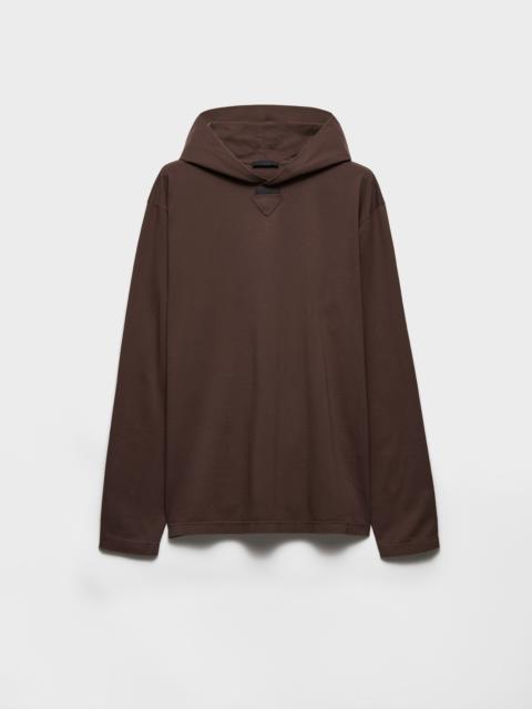 Long-sleeved cotton hoodie T-shirt