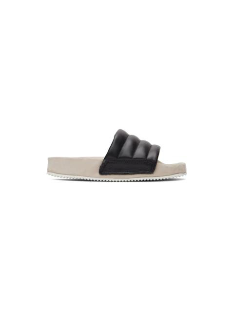 Black Pause Puff Sandals