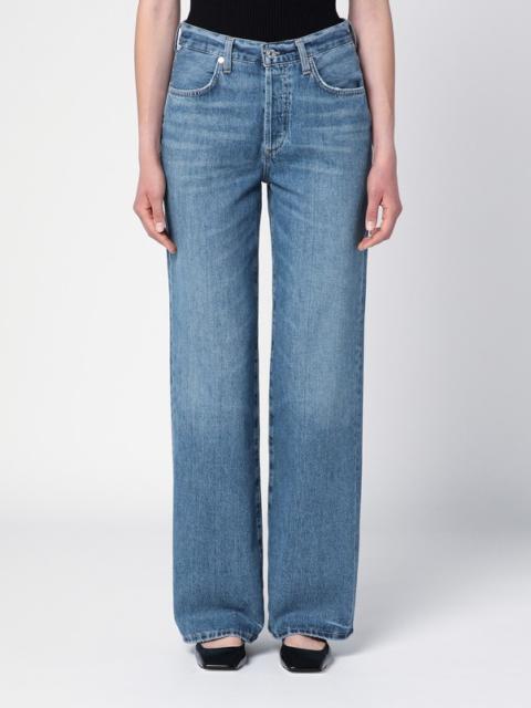 Blue jeans in organic denim