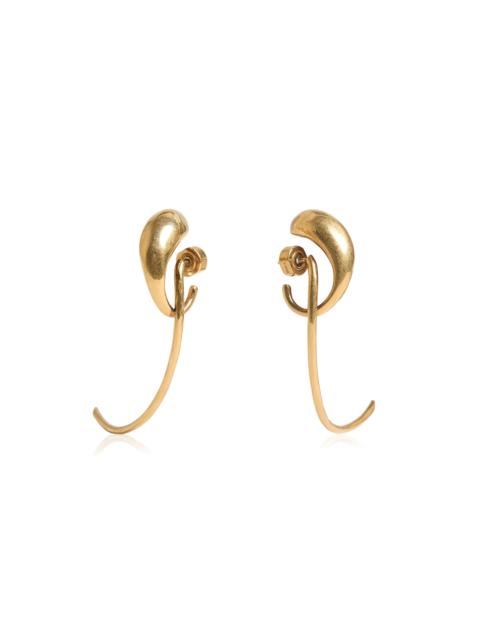Cyclone Earrings - Antique Gold gold