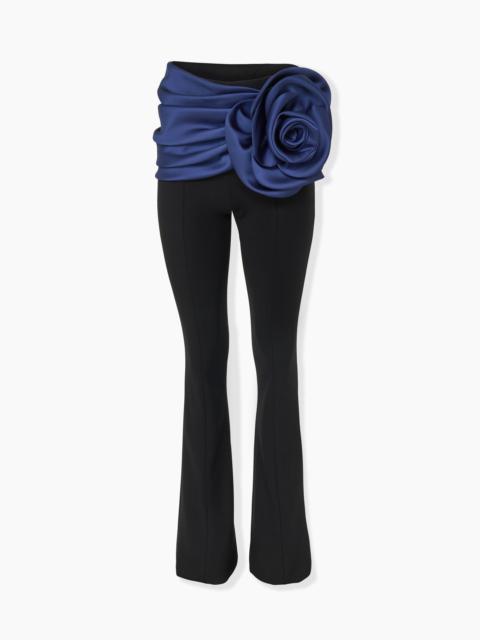 Rosette-Sash Bootcut Pant