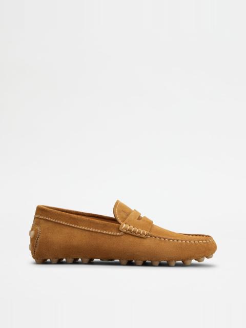 TOD'S GOMMINO BUBBLE IN SUEDE - BROWN