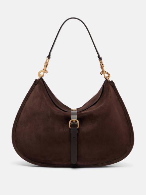 Pony Small suede tote bag