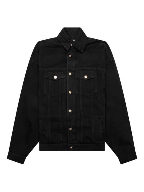 buttoned denim jacket