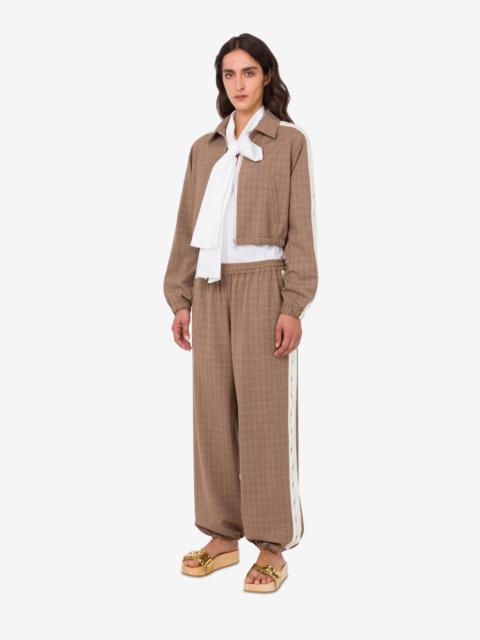 STRETCH WOOL BLEND CLOTH JACKET