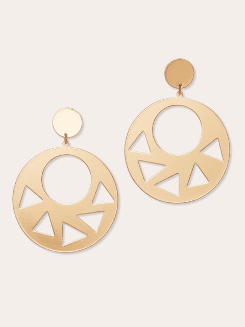 Dayana Cutout Disc Earrings