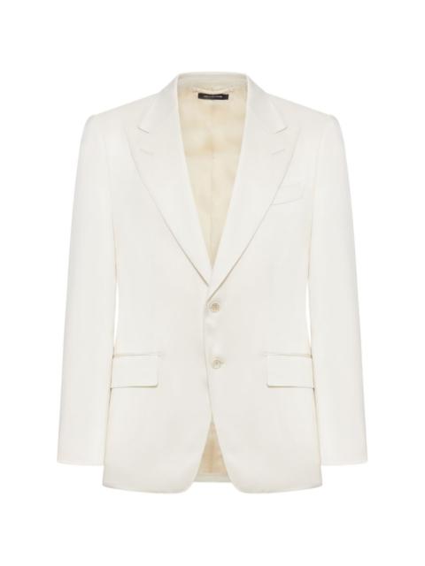 Shelton two-button peak-lapel blazer