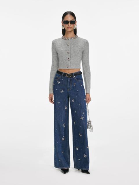 Grey Alpaca Knit Cardigan