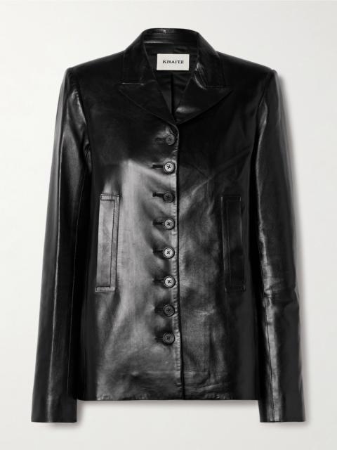Saraphina leather jacket Black