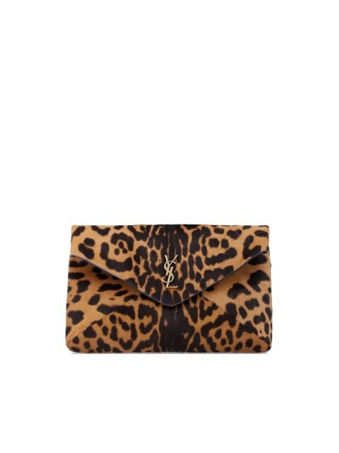 large Cassandre animal-print clutch bag