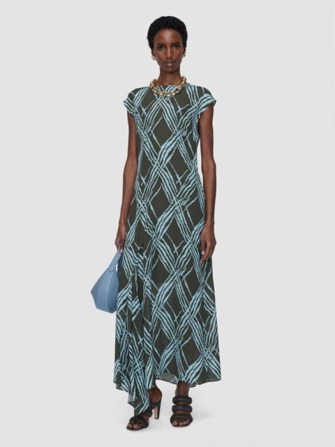 Lauri Open Weave Silk Dress