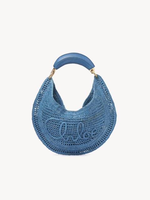 SUMMER BANANA HOBO BAG IN RAFFIA