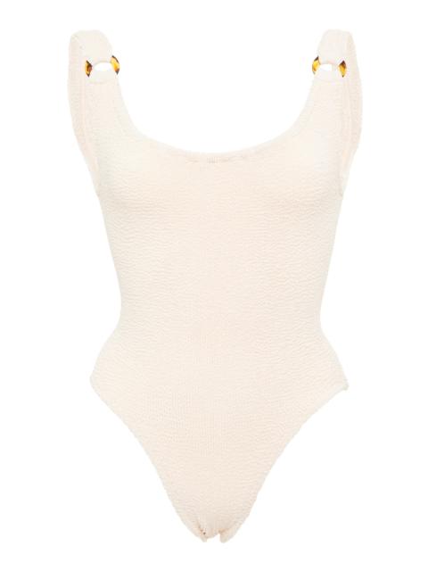 Domino Seersucker Swimsuit neutral