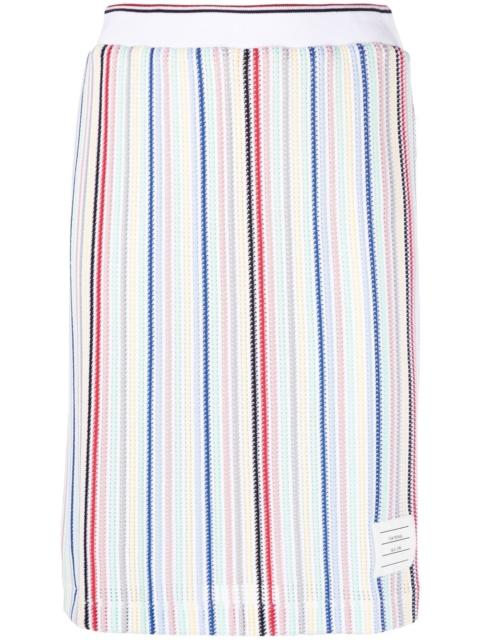 striped straight skirt