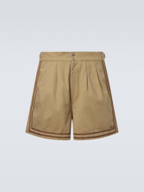 Cotton twill Bermuda shorts