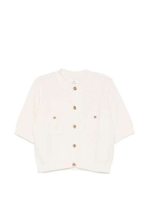 christa short-sleeve cardigan