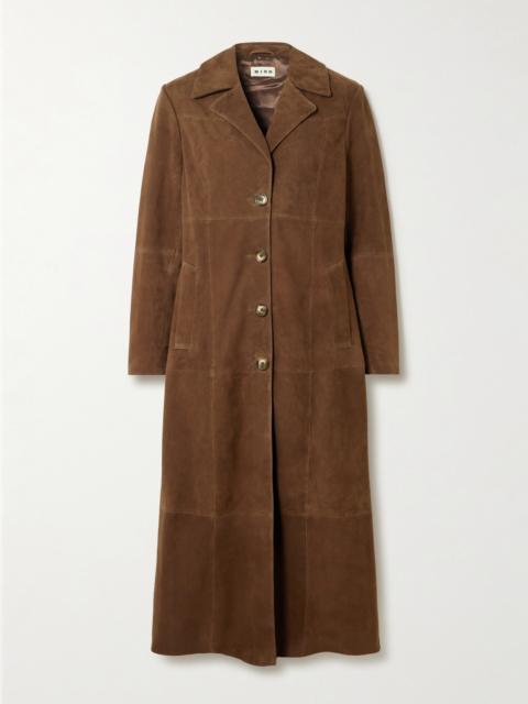 Astraea Paneled Suede Coat