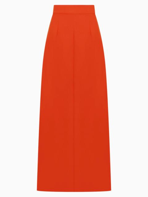 LONG LINE MAXI SKIRT | LOBSTER ORANGE