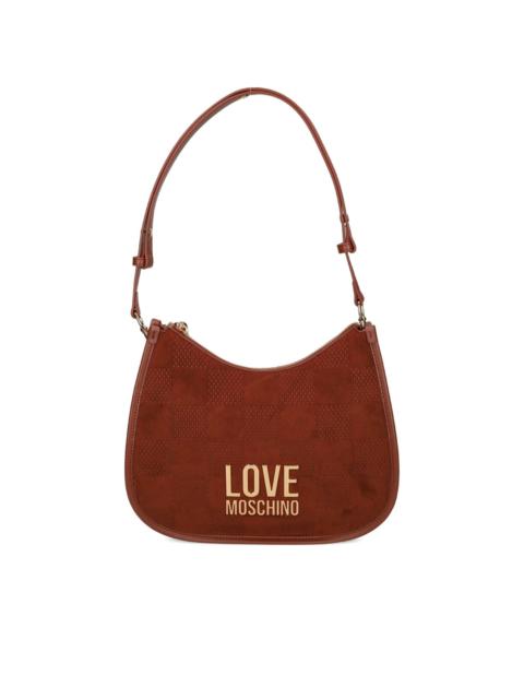 checked-pattern shoulder bag