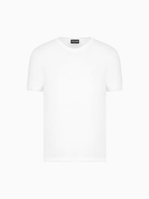 V-neck T-shirt Icon in stretch viscose jersey