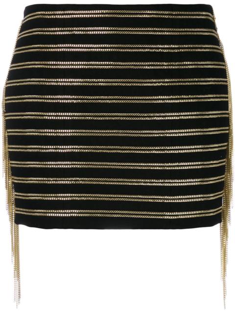 chain embellished skirt