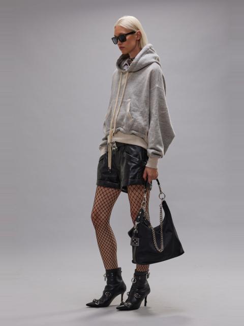 CINCHED HEM POPOVER HOODIE