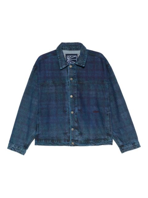 plaid denim jacket