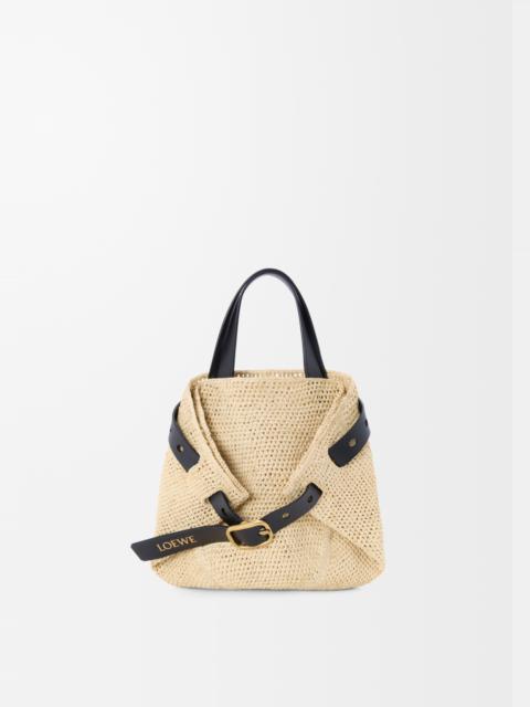 Mini Punch Hole shopper in raffia