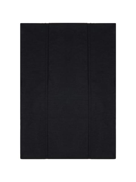 Black Layered Hoop Stole Scarf