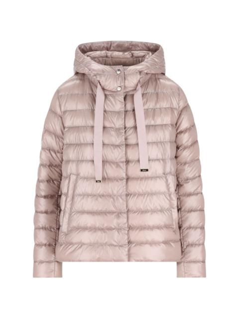 hooded quilted jacket